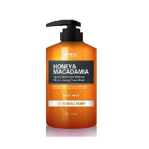 KUNDAL Honey & Macadamia Pure Body Wash 500ml [Bubble Soap]